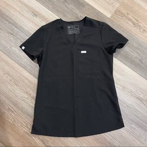 Figs Catarina Scrub Top Black XXS